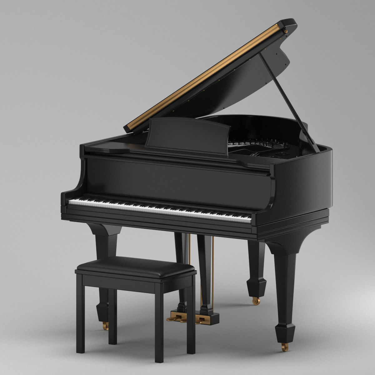 Piano 02 3D model_5