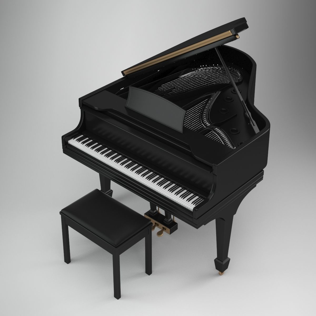 Piano 02 3D model_1