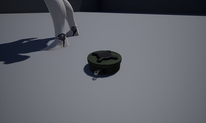  Antipersonnel landmine PMN-2 Low-poly 3D model
