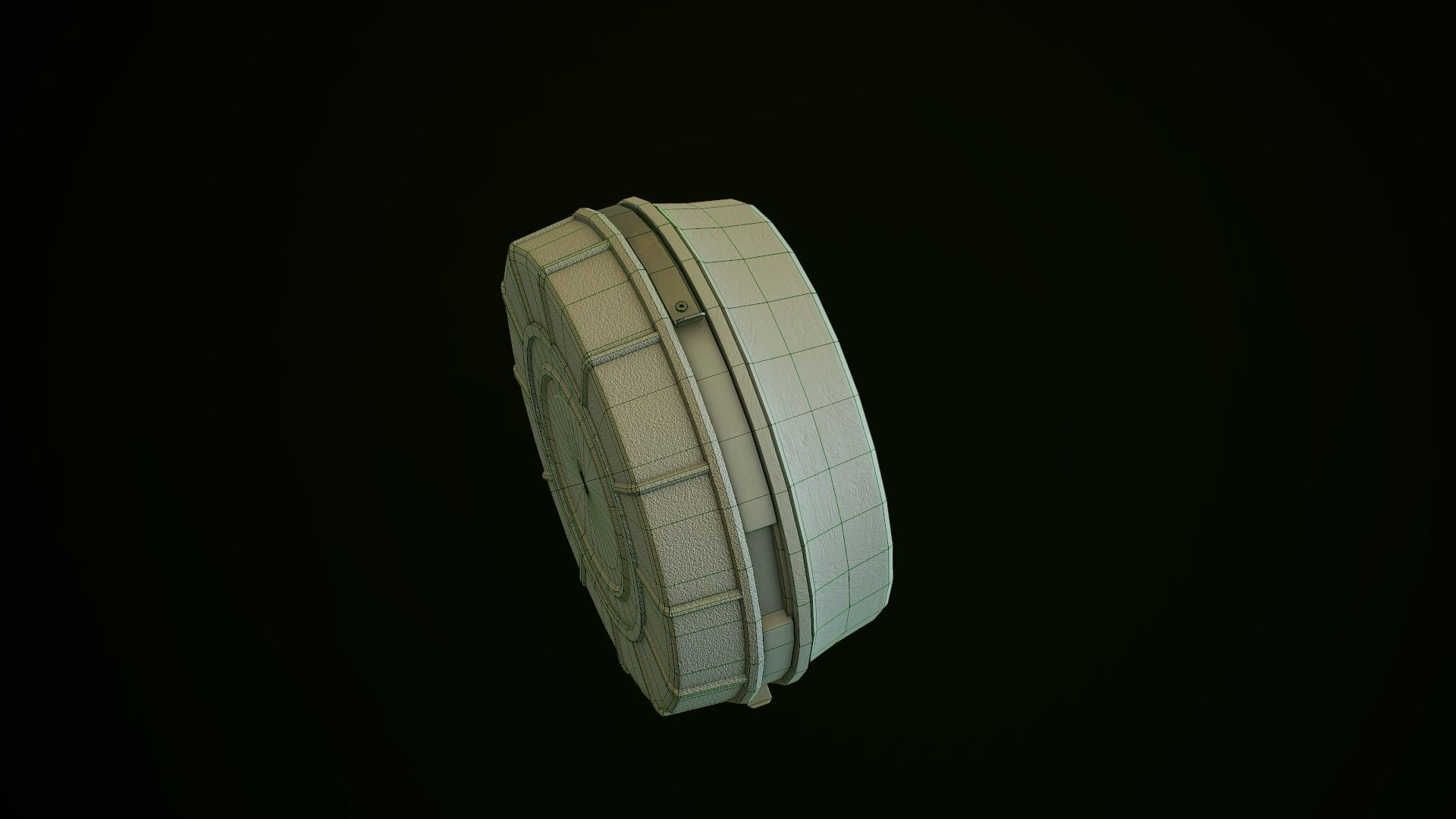Antipersonnel landmine PMN-4 Low-poly 3D model_10