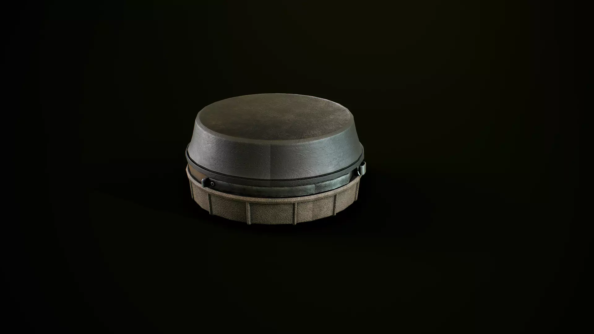 Antipersonnel landmine PMN-4 Low-poly 3D model_0