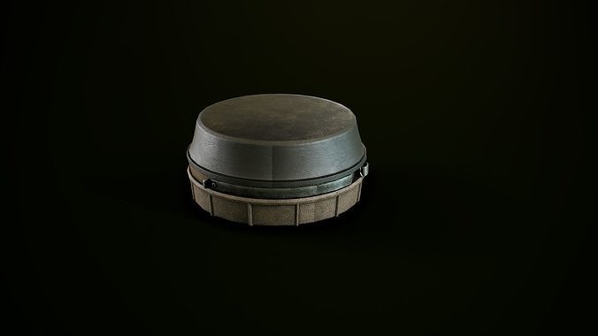 Antipersonnel landmine PMN-4 Low-poly 3D model
