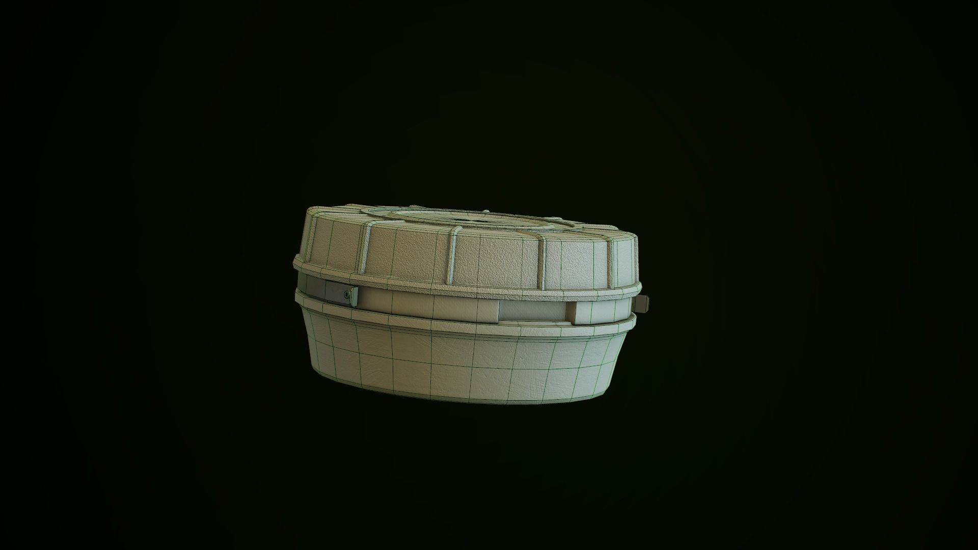 Antipersonnel landmine PMN-4 Low-poly 3D model_11