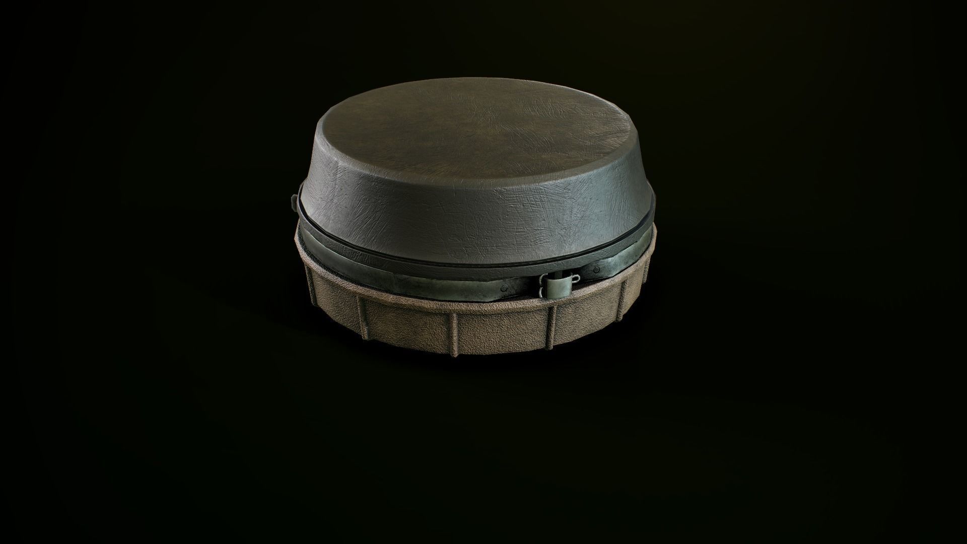 Antipersonnel landmine PMN-4 Low-poly 3D model_2