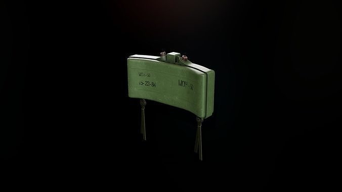 Antipersonnel landmine MON-50 Low-poly 3D model