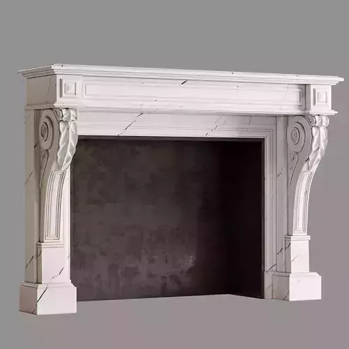 fireplace in classic style