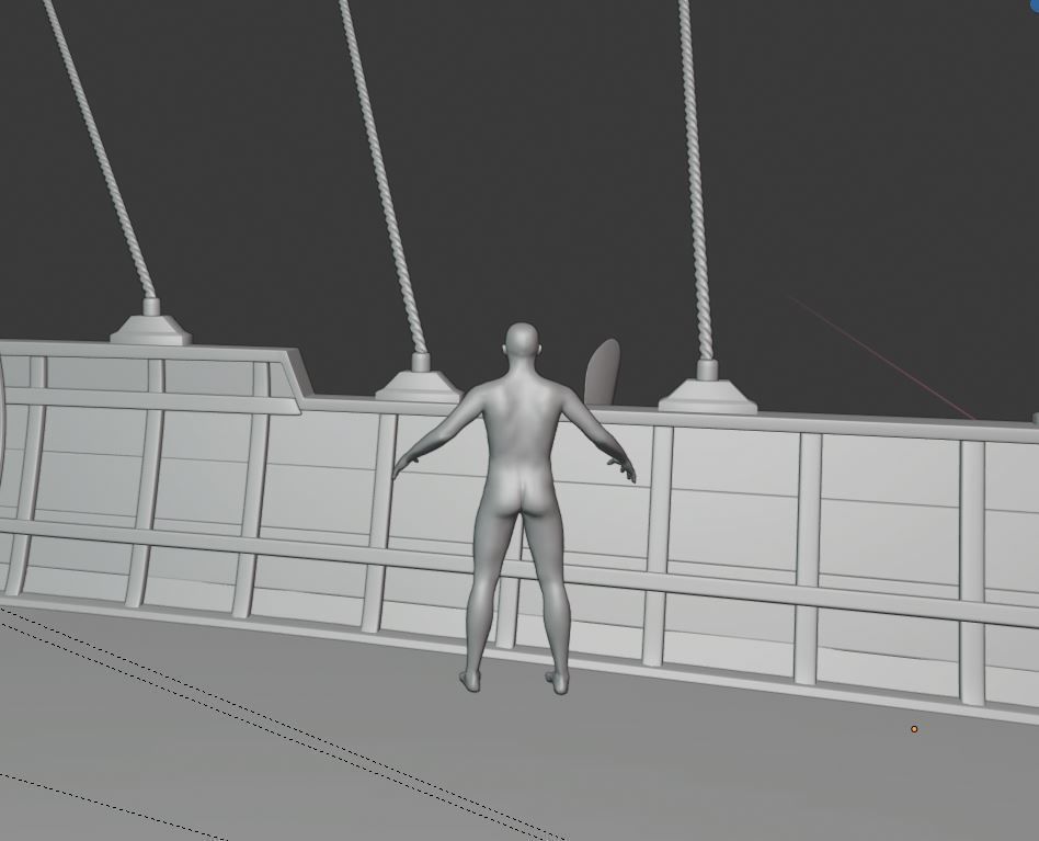 Steampunk airship  3D model_16