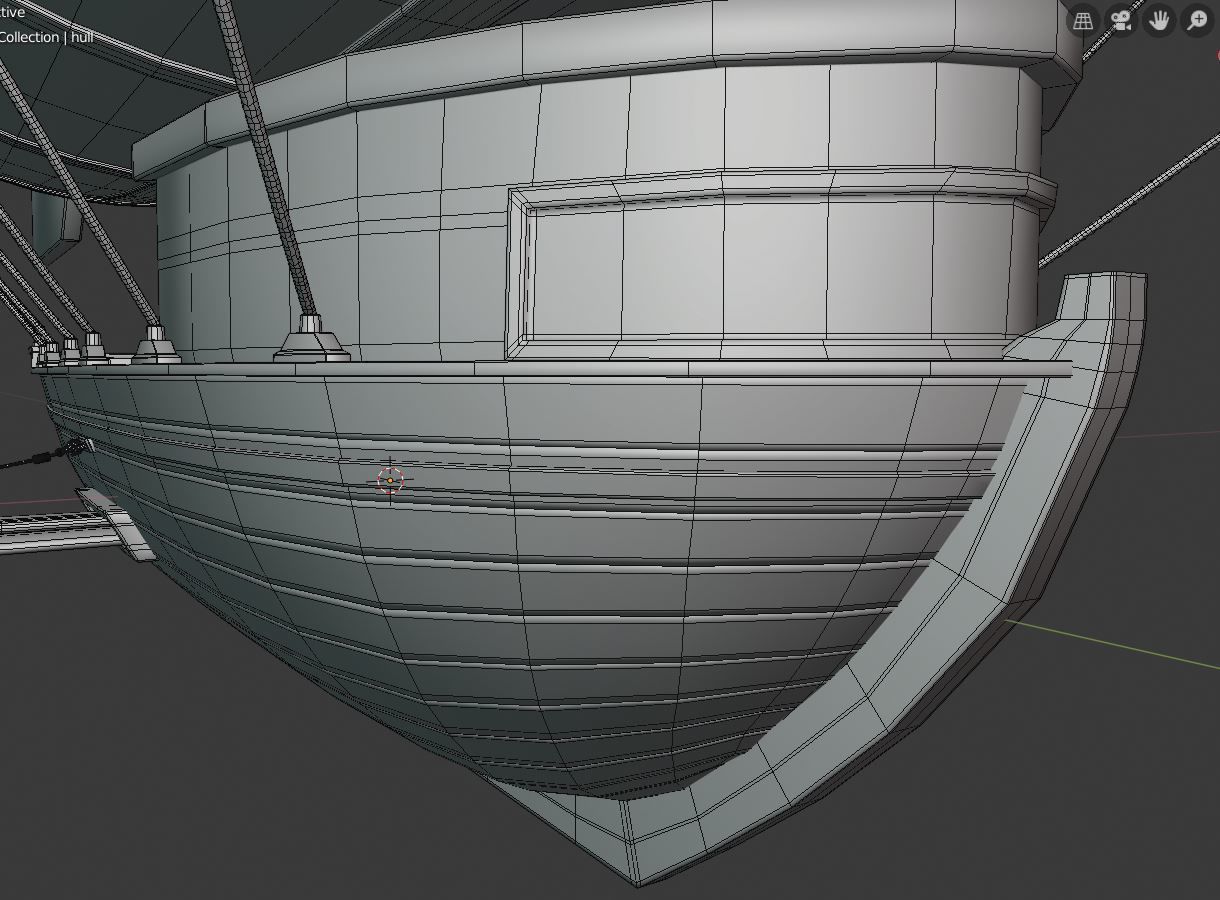 Steampunk airship  3D model_25