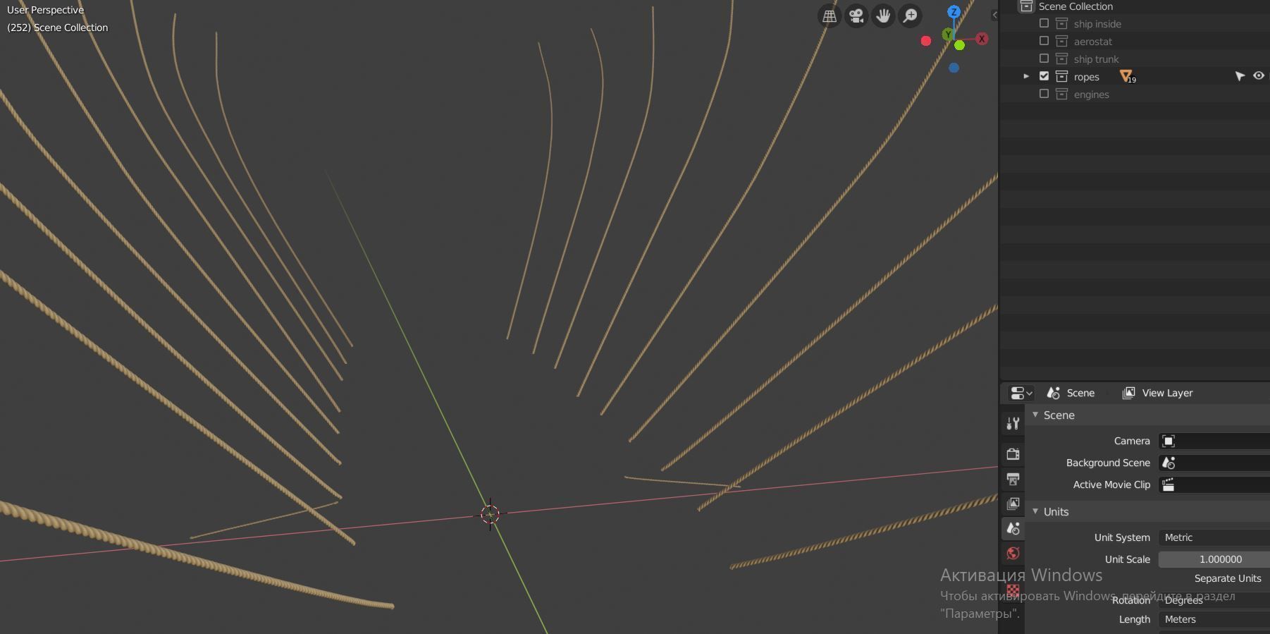 Steampunk airship  3D model_22