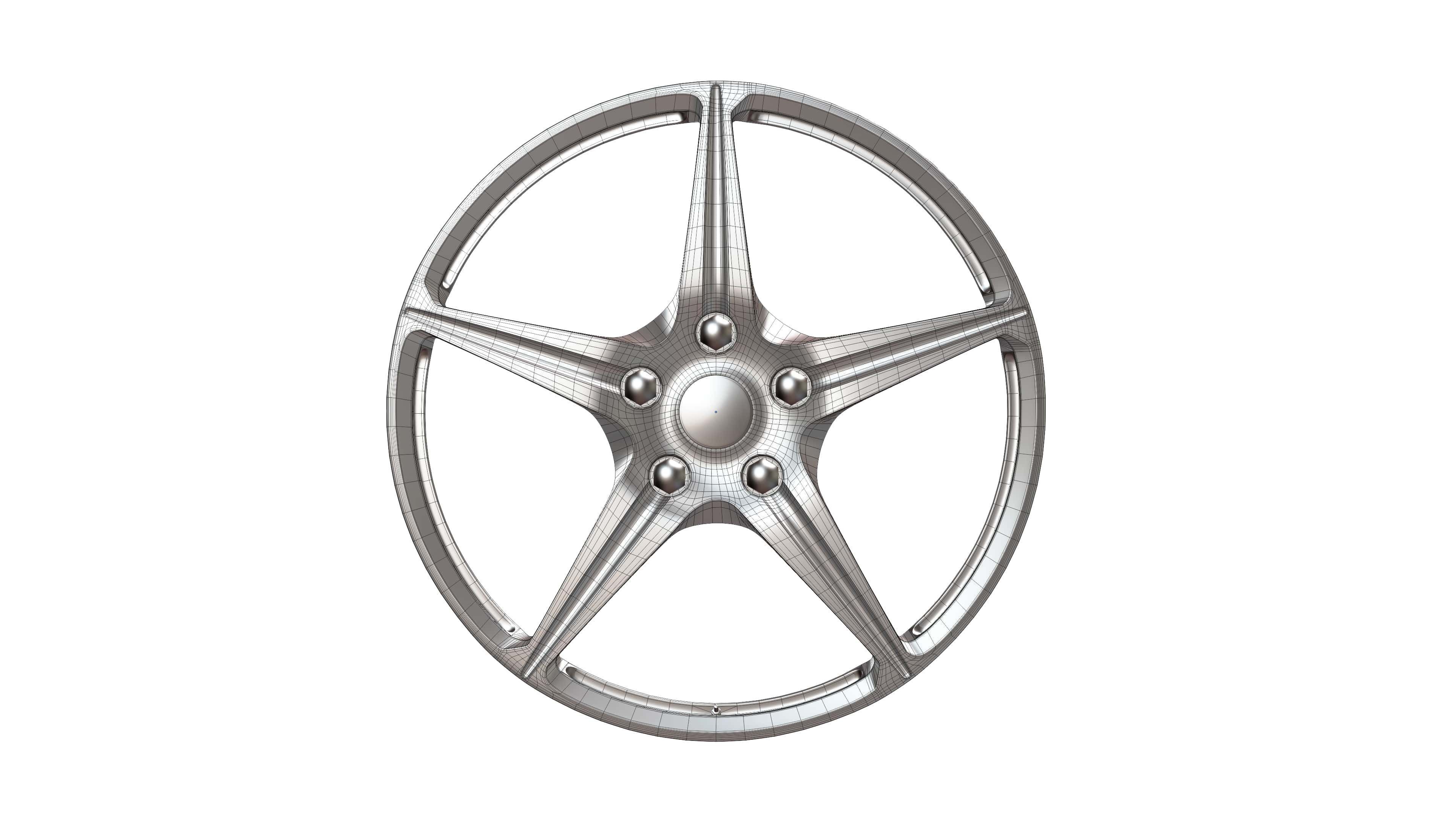 Ferrari 458 Italia OEM Rims 3D model_5