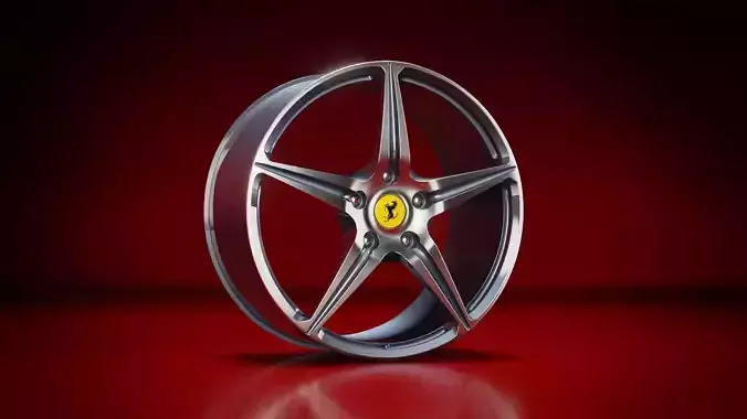 Ferrari 458 Italia OEM Rims 3D model