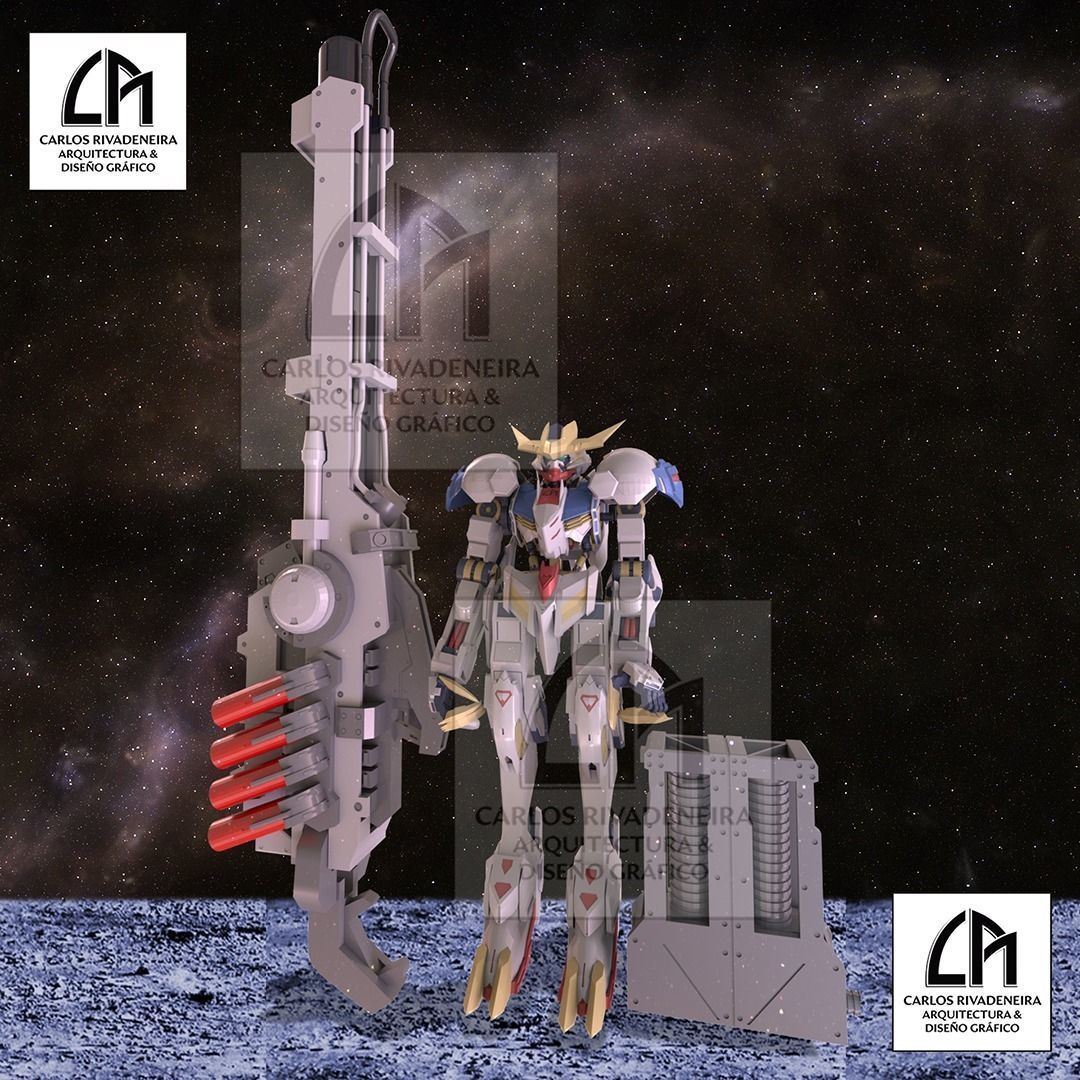 Gundam Hyper Mega Bazooka Launcher 3D print model_2