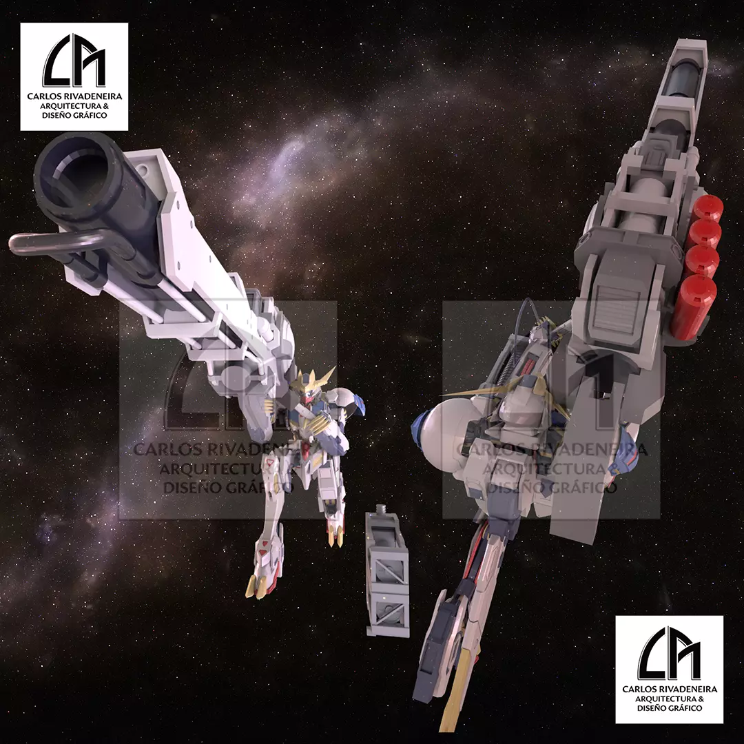 Gundam Hyper Mega Bazooka Launcher 3D print model_0