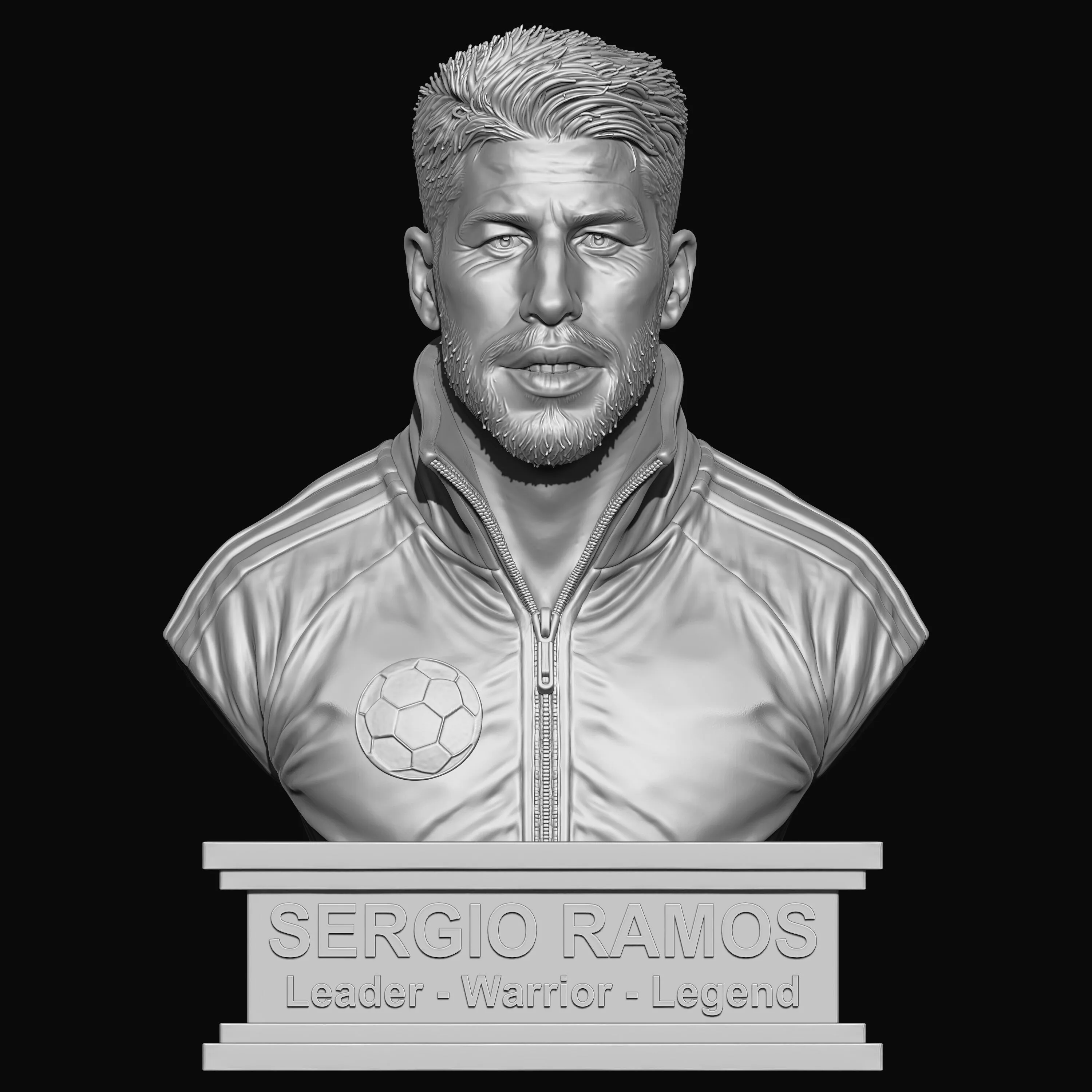 Sergio Ramos 3D Model - Football Player 3D print model