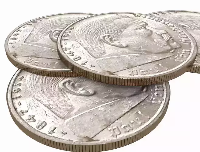 Third Reich 5 Reichsmark  Germany 