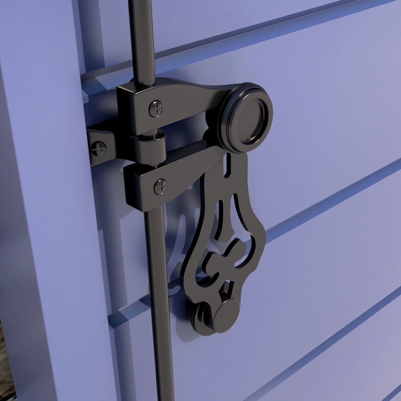 Exterior Aluminium Shutter 3D model_2