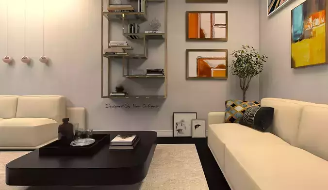 3D realistic Interior Design 3D print model