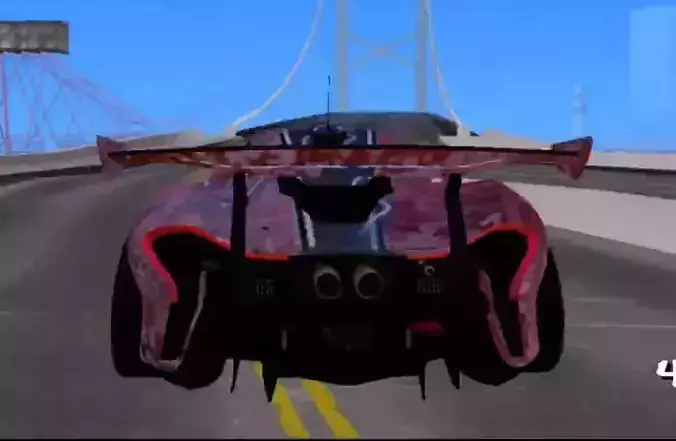 McLaren P1 gt Low-poly 3D model