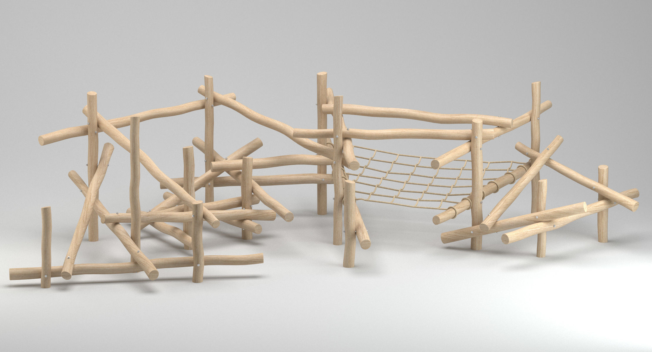 Playground Climbing Structure 3D model_4