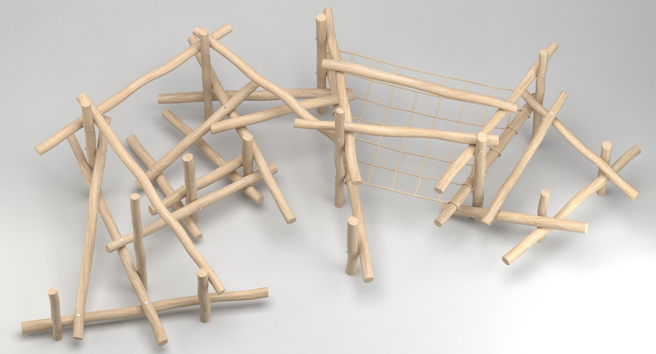 Playground Climbing Structure 3D model_2