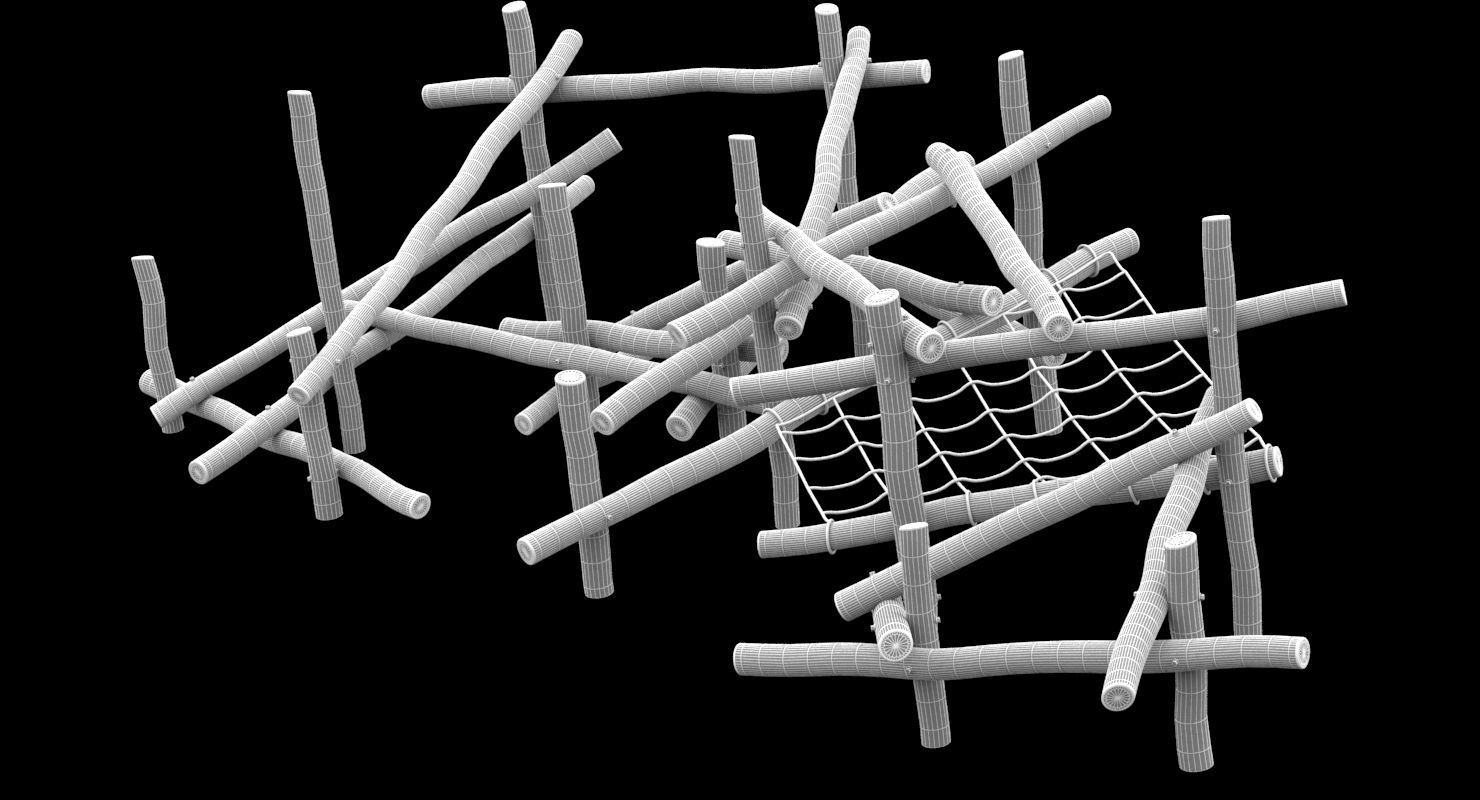 Playground Climbing Structure 3D model_6