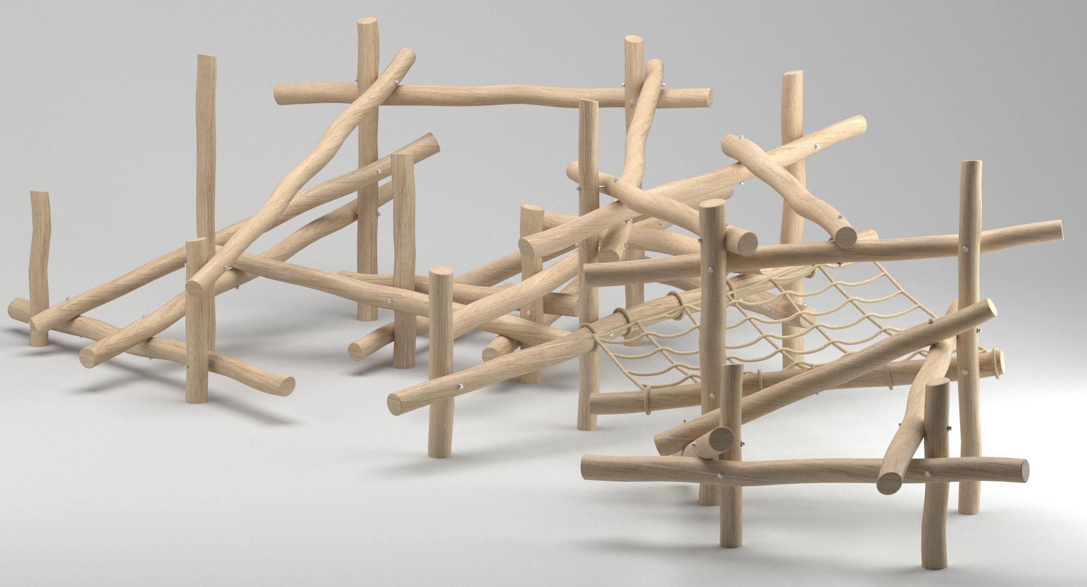 Playground Climbing Structure 3D model_3