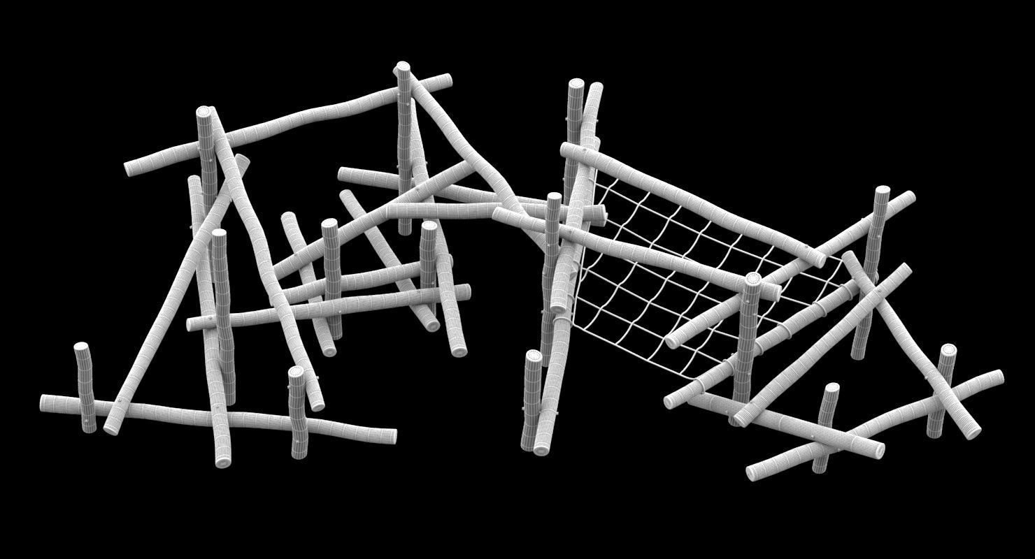 Playground Climbing Structure 3D model_5