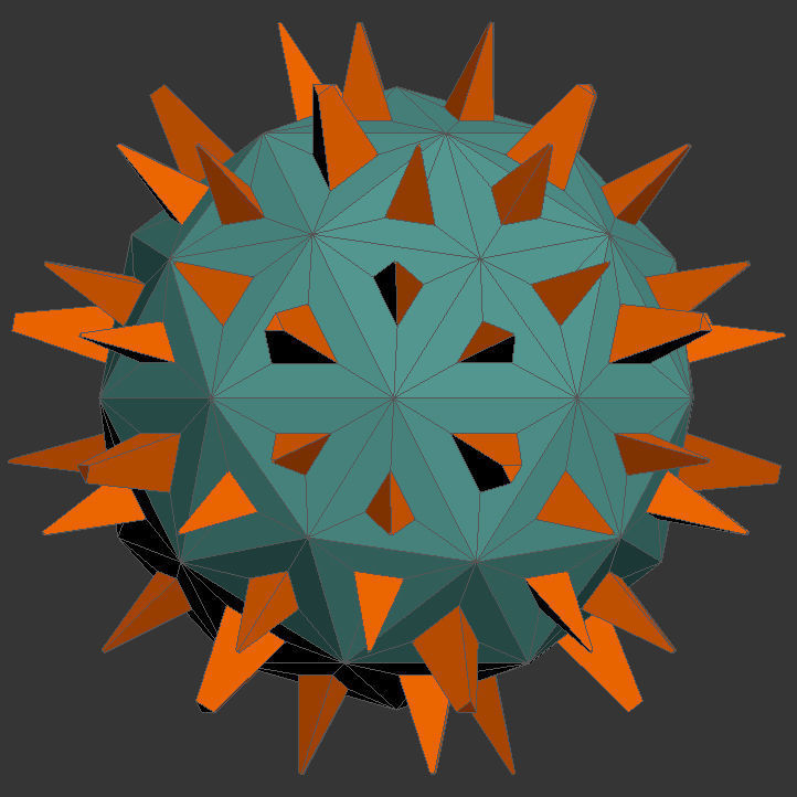 Low Poly Virus Pack 01 Low-poly 3D model_16