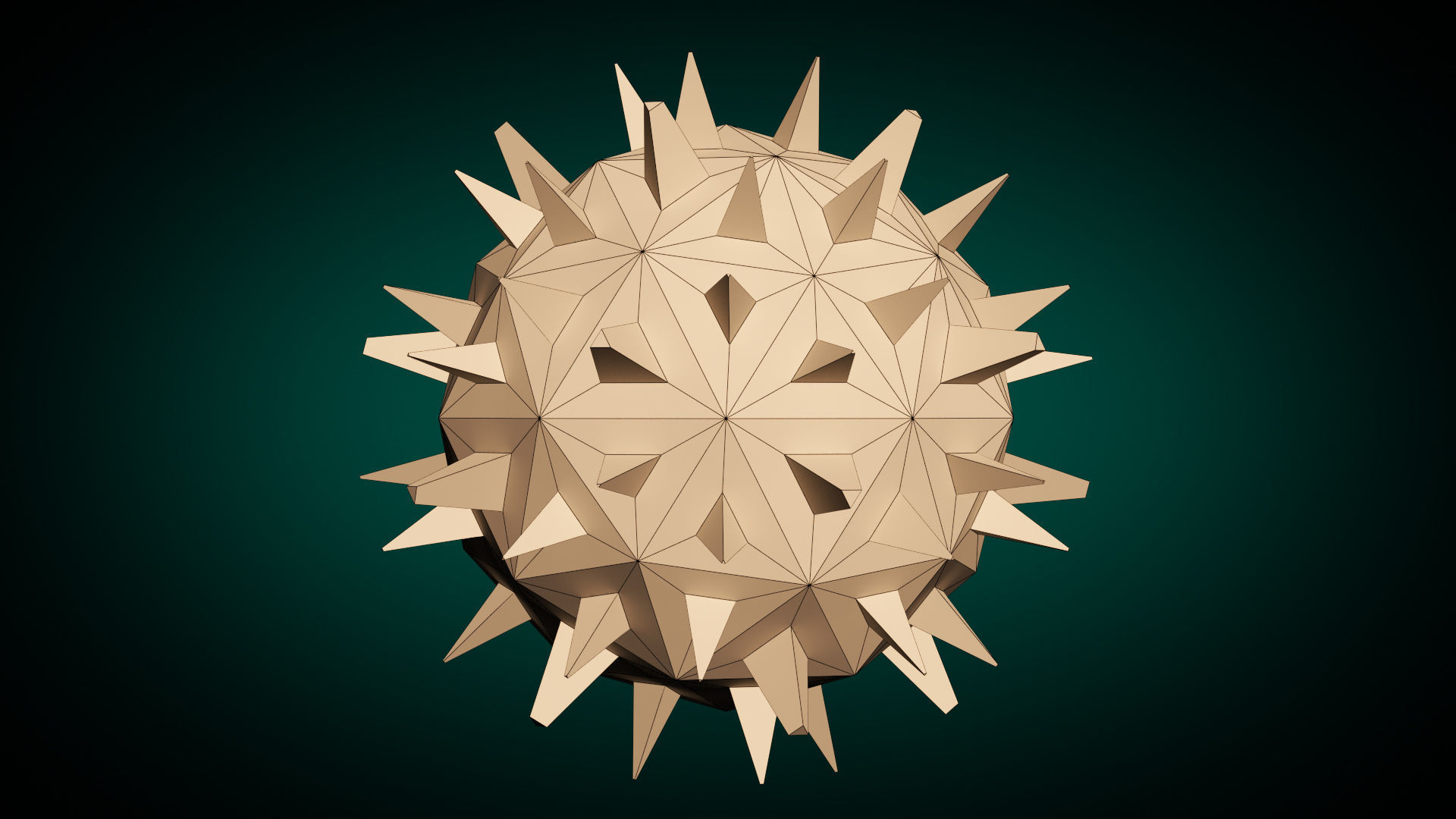 Low Poly Virus Pack 01 Low-poly 3D model_26