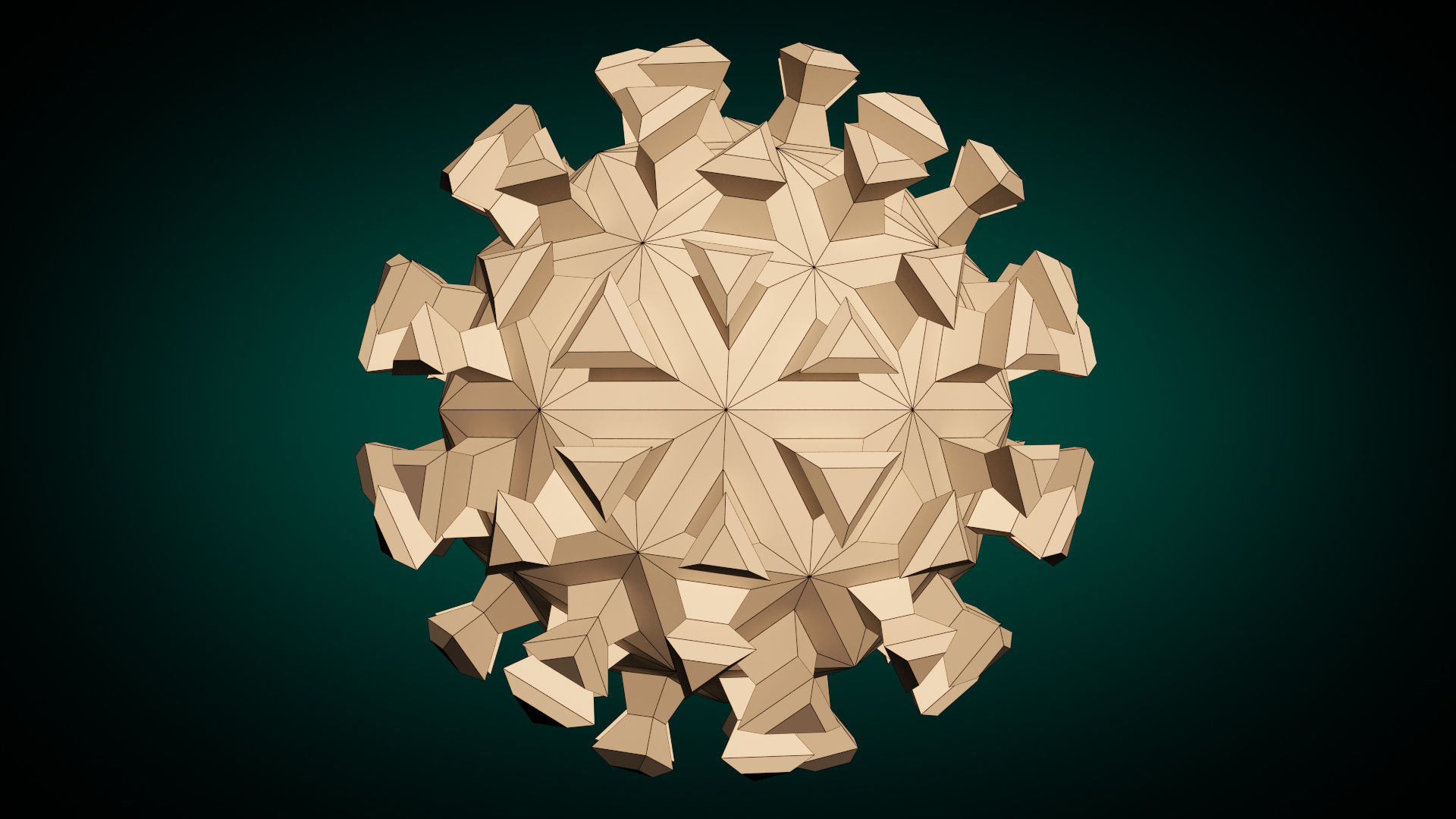 Low Poly Virus Pack 01 Low-poly 3D model_28