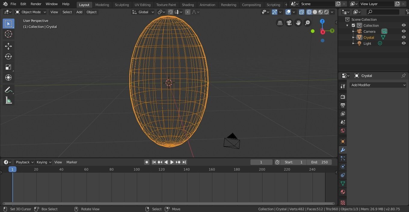 Crystal Dark Green 3D model_4