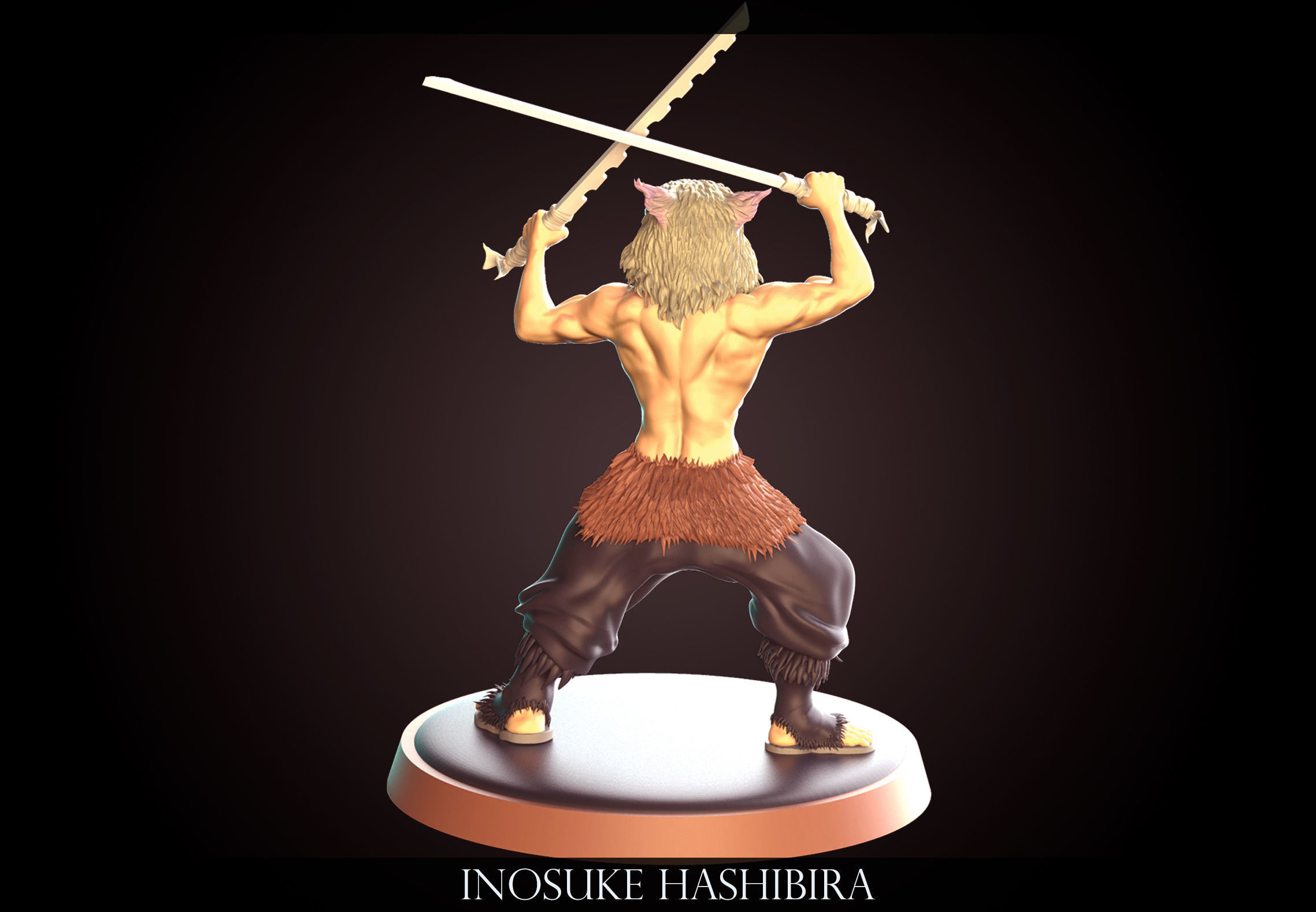 Inosuke Hashibira - Kimetsu no Yaiba 3D print model_4