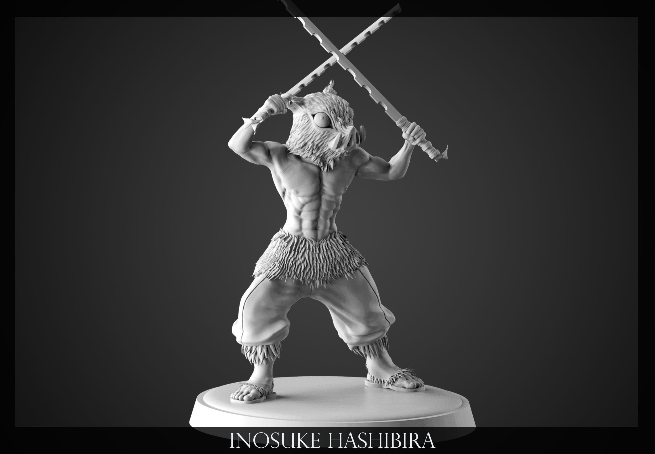 Inosuke Hashibira - Kimetsu no Yaiba 3D print model_8