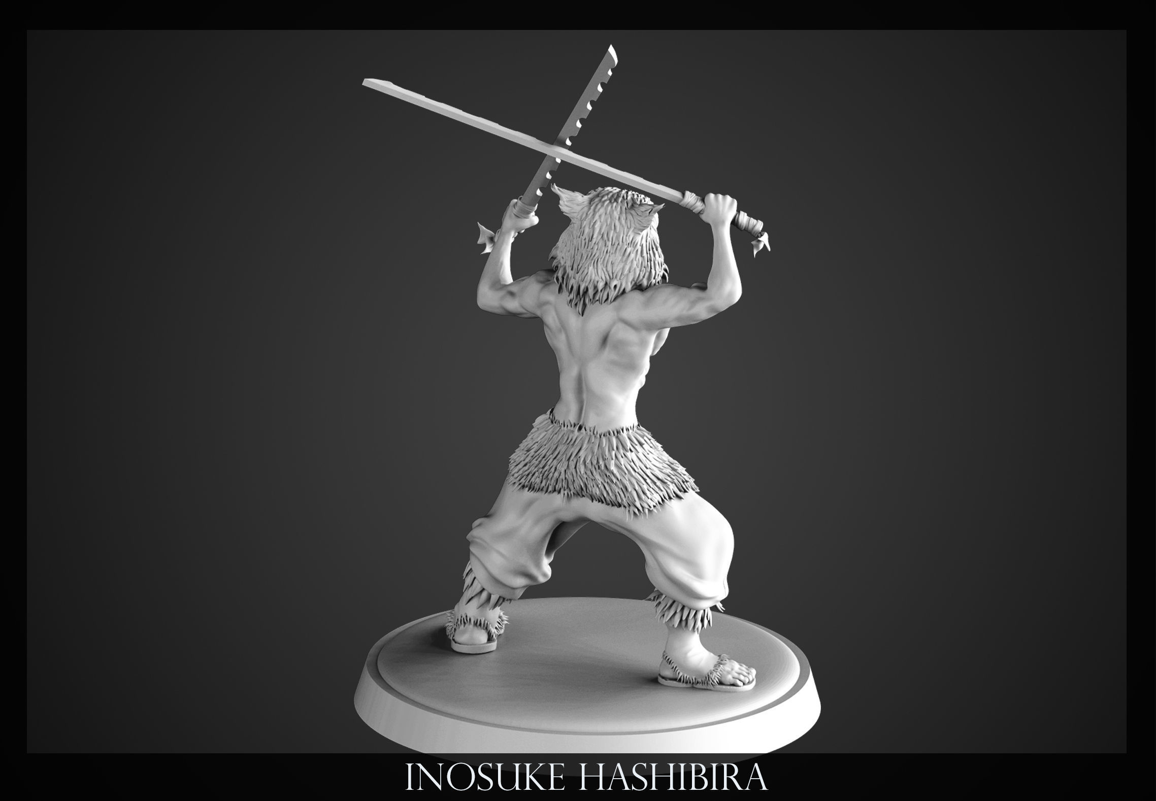 Inosuke Hashibira - Kimetsu no Yaiba 3D print model_7