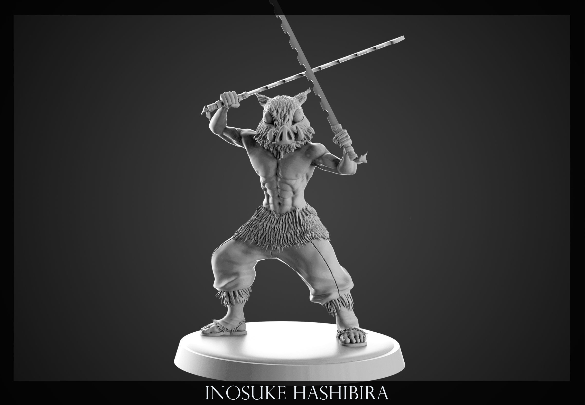 Inosuke Hashibira - Kimetsu no Yaiba 3D print model_6