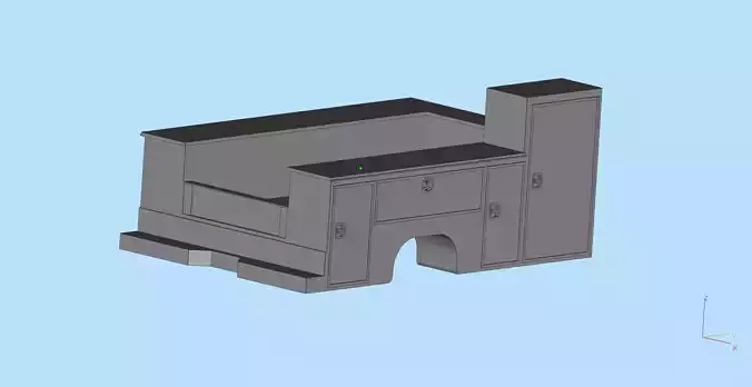 Service truck Body AMT Cars scale 25 printable file  3D print model Service truck Body AMT Cars scale 25 printable file  3D print model