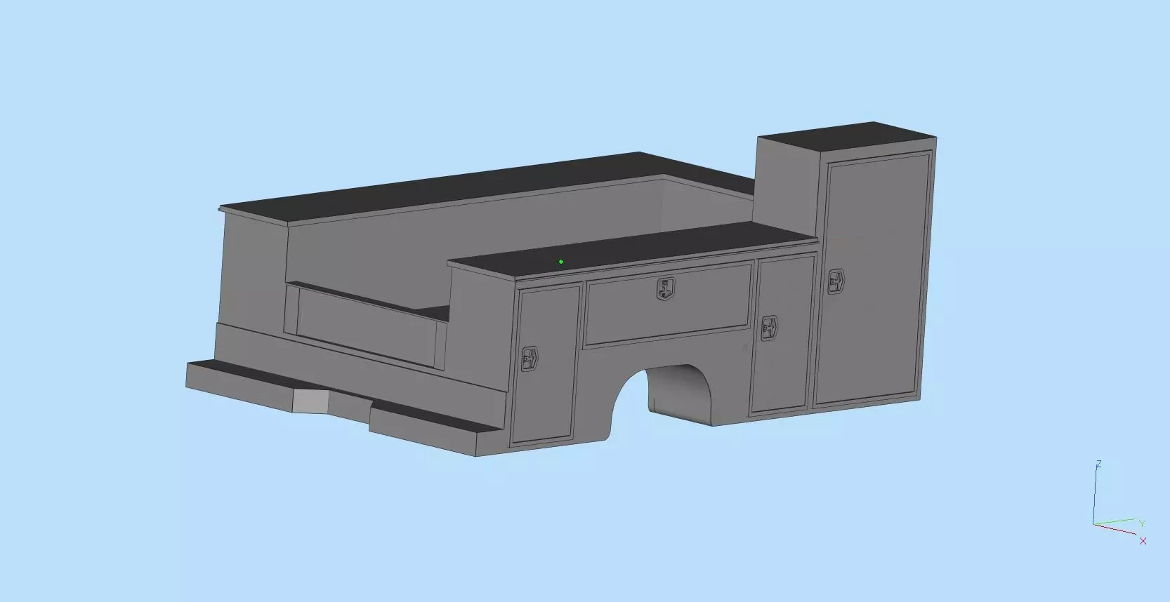 Service truck Body AMT Cars scale 25 printable file  3D print model_0