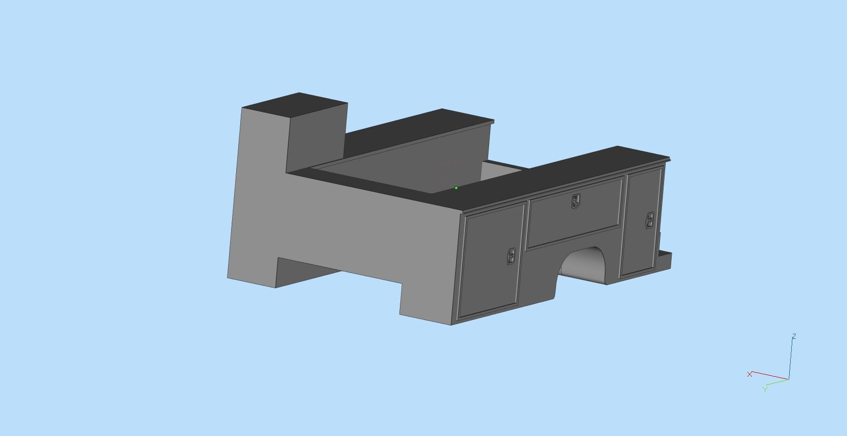 Service truck Body AMT Cars scale 25 printable file  3D print model_4