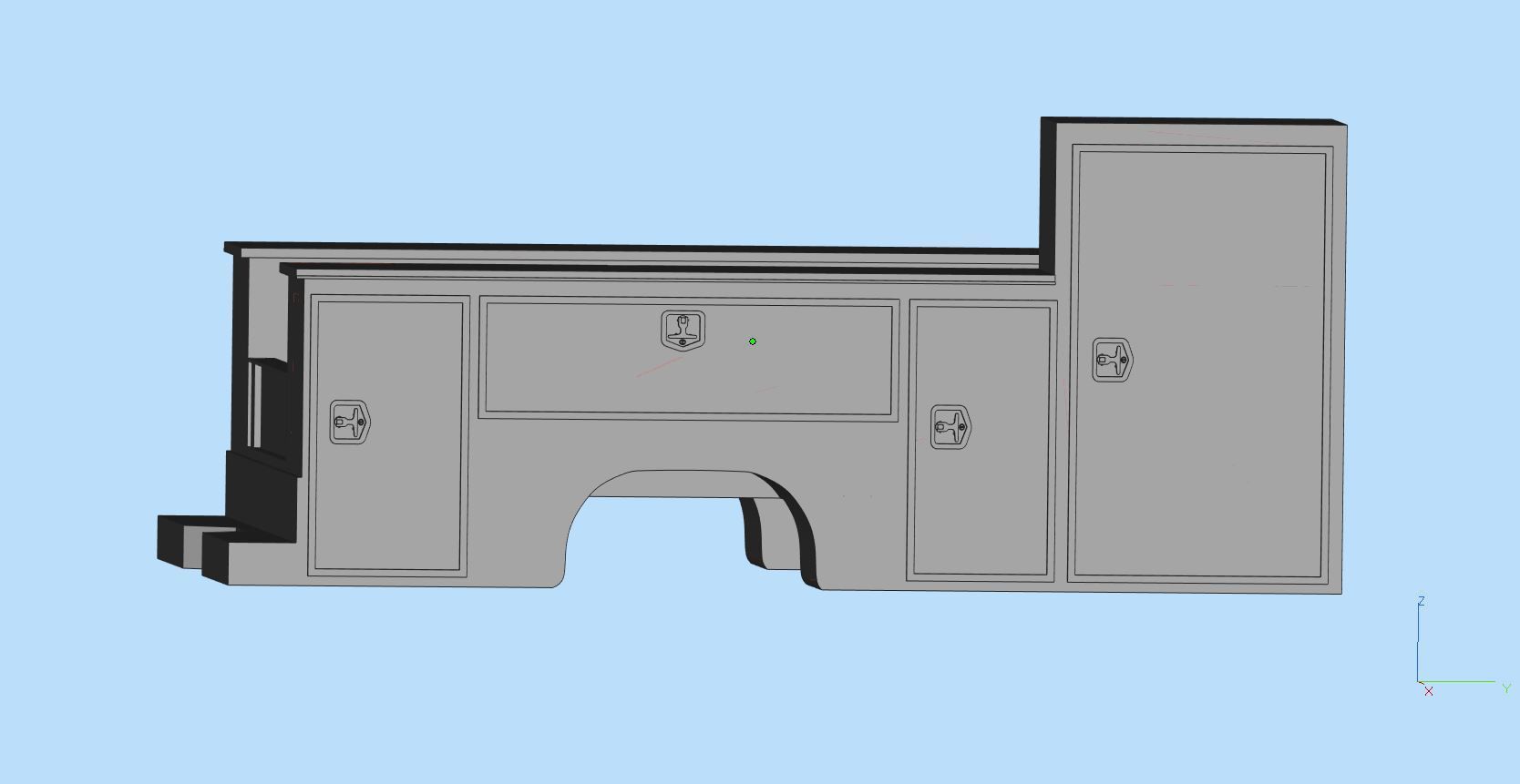 Service truck Body AMT Cars scale 25 printable file  3D print model_2