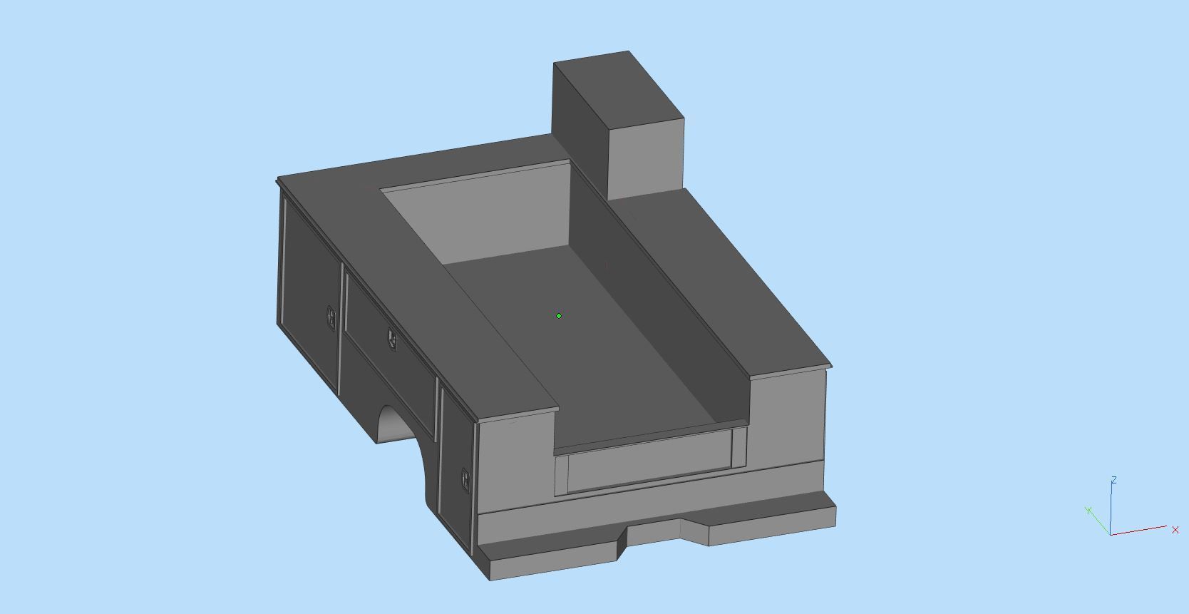 Service truck Body AMT Cars scale 25 printable file  3D print model_7