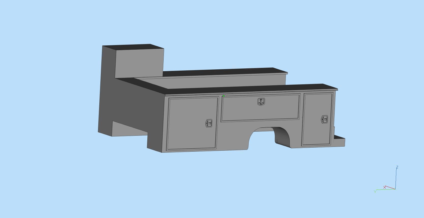 Service truck Body AMT Cars scale 25 printable file  3D print model_5