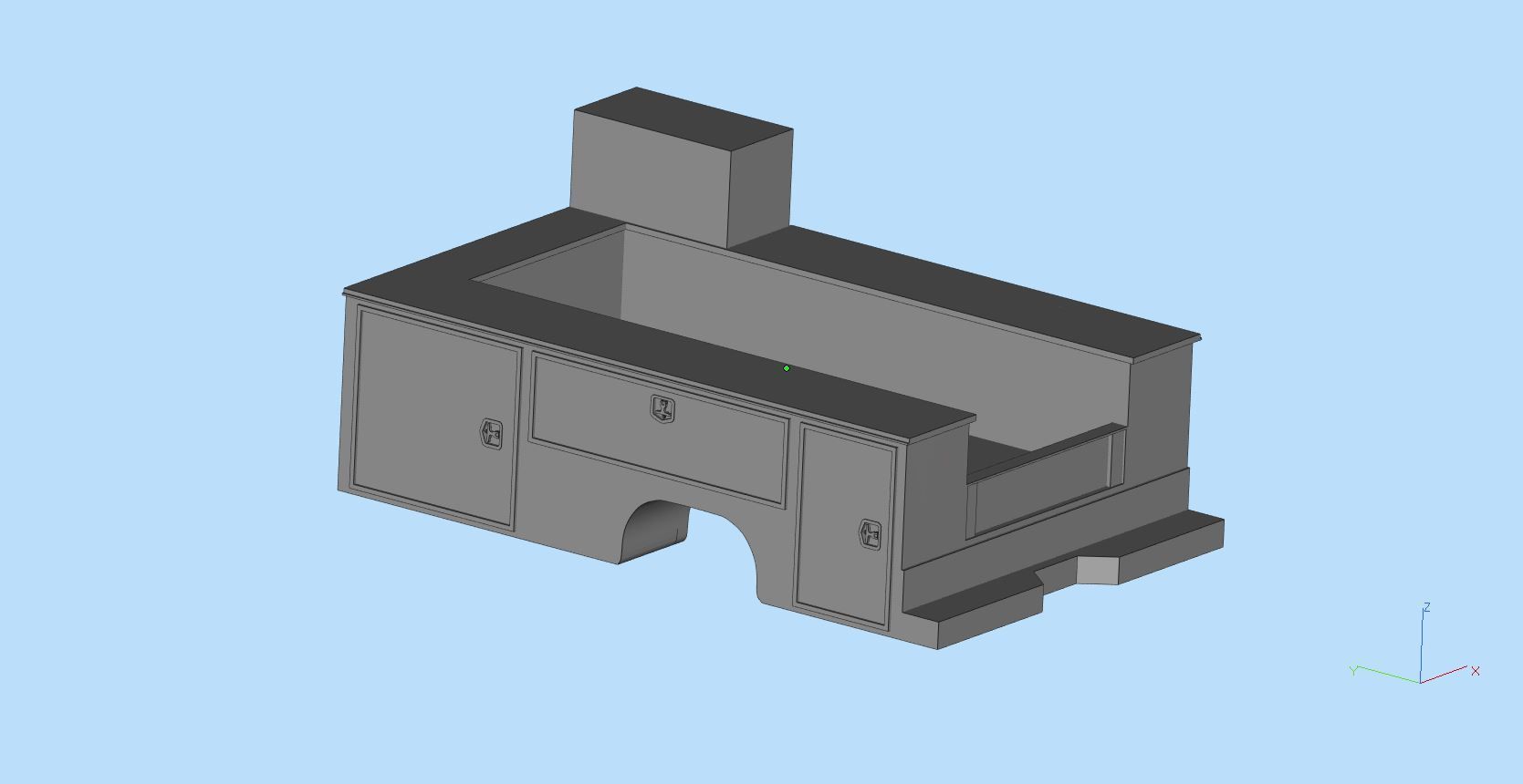 Service truck Body AMT Cars scale 25 printable file  3D print model_6
