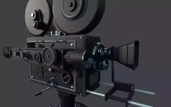 Vintage Movie Camera 3D model
