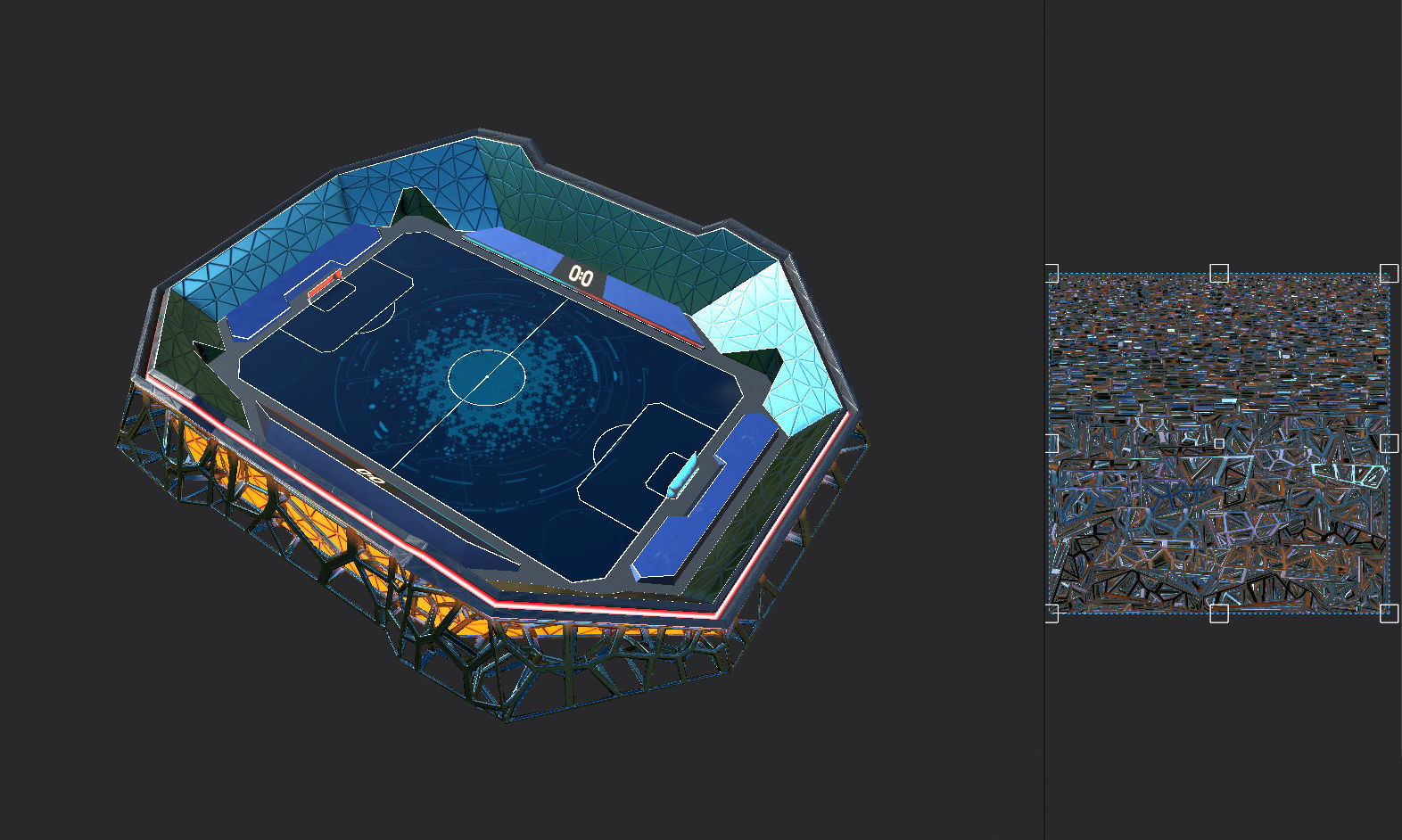 Glow Stadium 2 PBR Low-poly 3D model_12