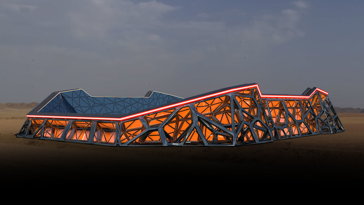 Glow Stadium 2 PBR Low-poly 3D model_4