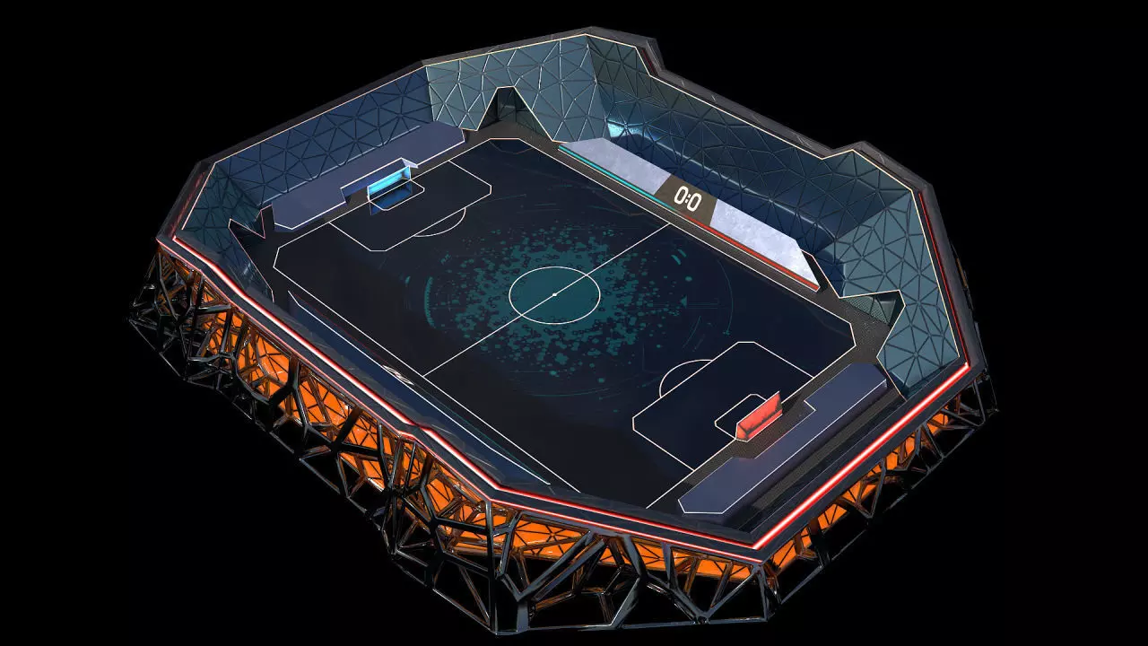 Glow Stadium 2 PBR Low-poly 3D model_0