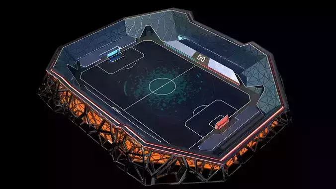 Glow Stadium 2 PBR Low-poly 3D model