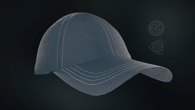 Baseball Cap Low-poly 3D model