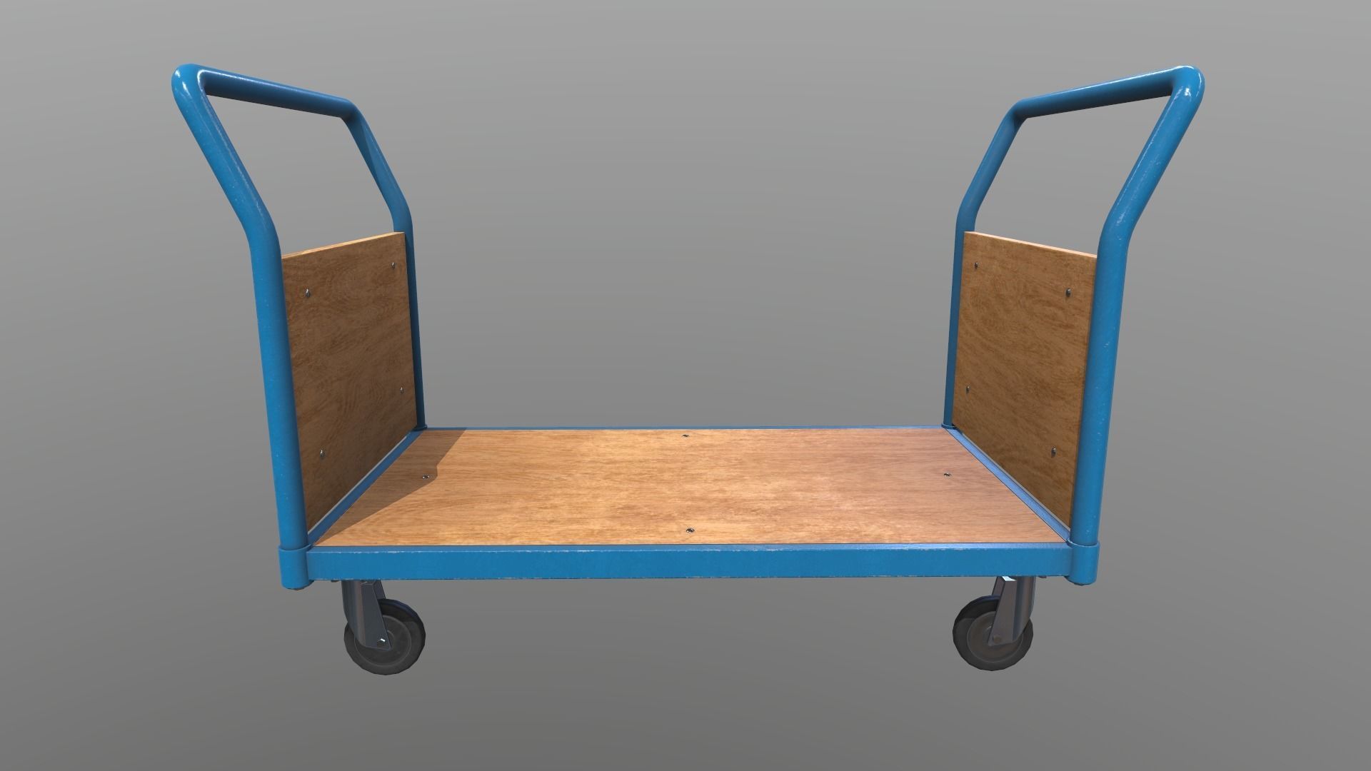Game Ready Platform Trolley Low-poly 3D model_4