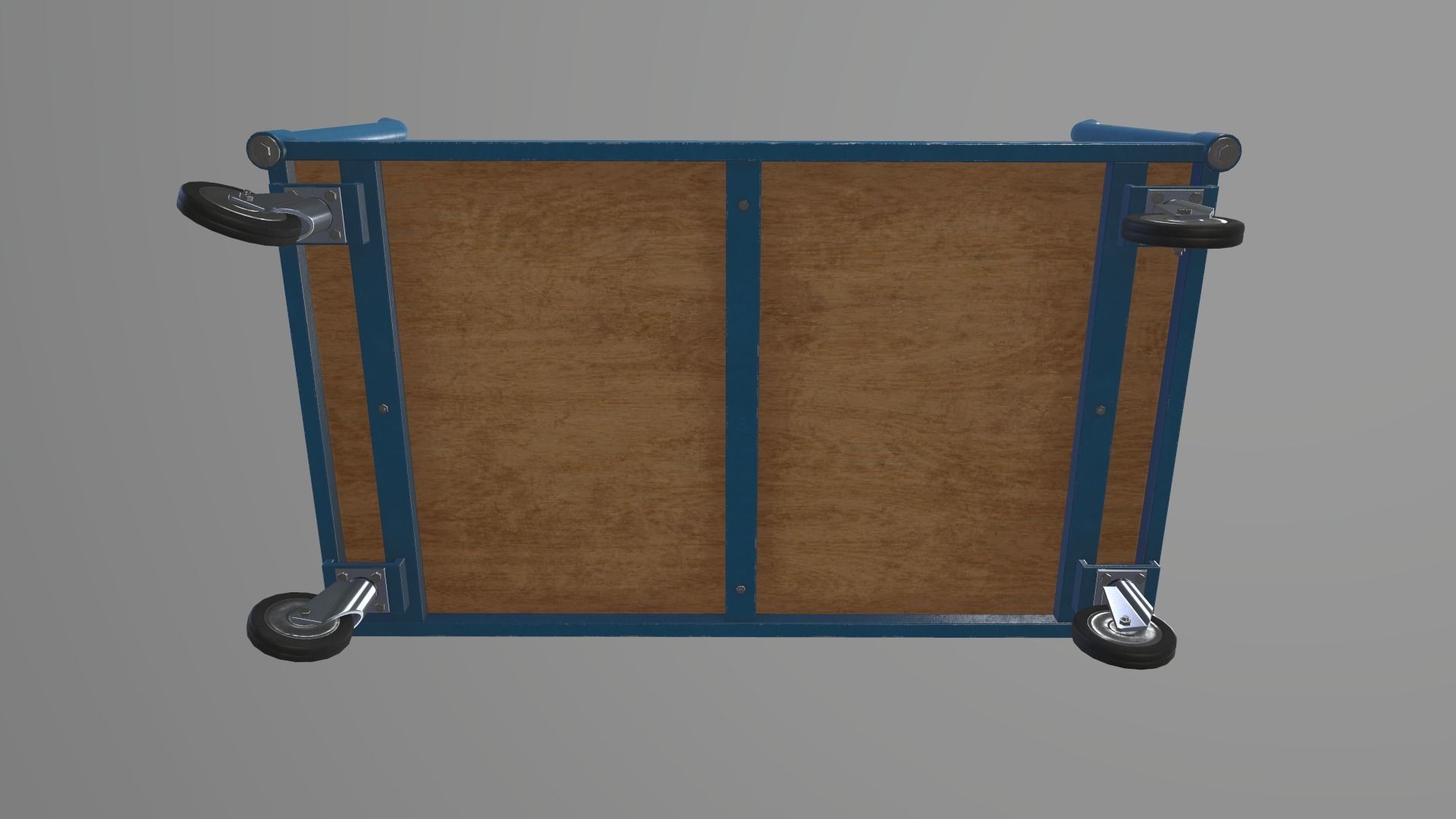 Game Ready Platform Trolley Low-poly 3D model_6